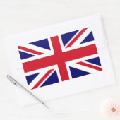 英国旗 長方形シール (封筒)