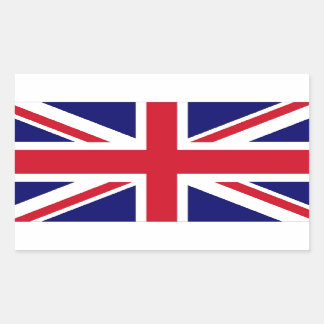 英国旗 長方形シール