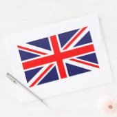 英国旗 長方形シール (封筒)