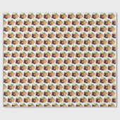 英国日曜日ローストディナーイギリス英語パブフード ラッピングペーパー (フラット)