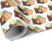 英国日曜日ローストディナーイギリス英語パブフード ラッピングペーパー (ロールコーナー)