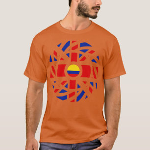 英国日本の多国籍愛国国旗シリーズ Tシャツ