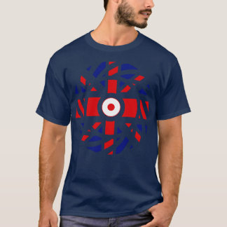 英国日本の多国籍愛国国旗 Tシャツ