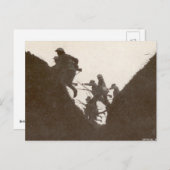 英国歩兵による攻撃 ポストカード (正面/裏面)