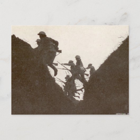 英国歩兵による攻撃 ポストカード (正面)
