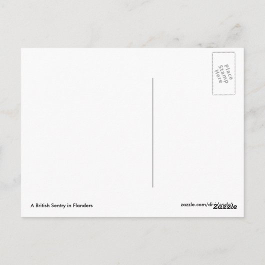 英国歩哨 ポストカード (裏面)