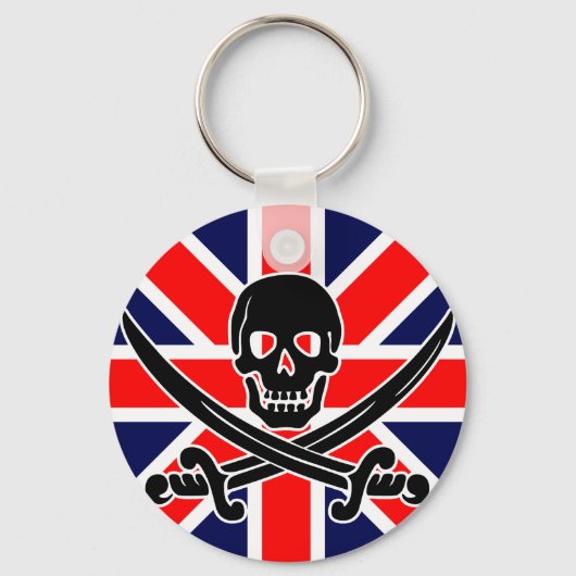 英国海賊旗。 キーホルダー (正面)