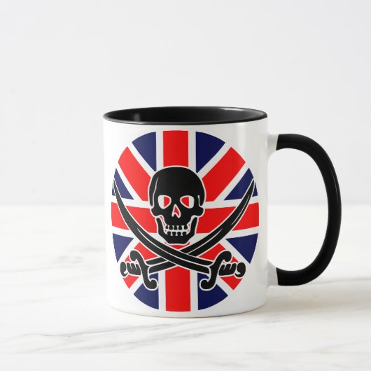 英国海賊旗。 マグカップ (右)