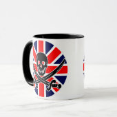 英国海賊旗。 マグカップ (正面左)