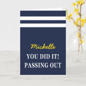 英国海軍のスカーフ式祝辞を発表 カード (黄色い花)