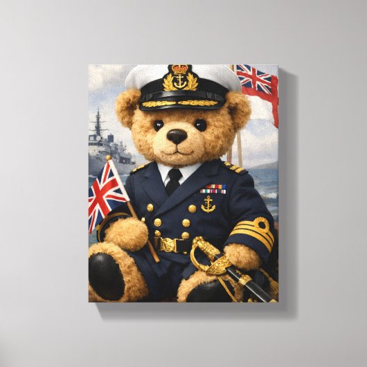 英国海軍リチャード キャンバスプリント (正面)