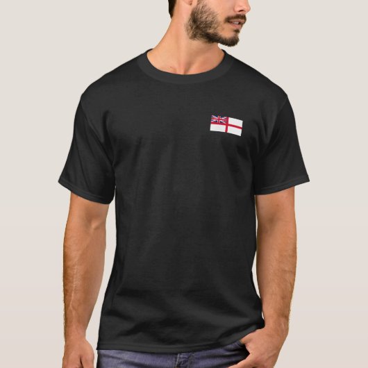 英国海軍王室の入隊イギリス海軍国旗Tシャツ Tシャツ (正面)