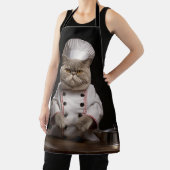 英国猫好き向けおもしろエプロン エプロン (インサイチュ)