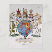 英国王ジェームズ1世の紋章 ポストカード (正面)