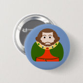 英国王ジョン 缶バッジ (正面&裏面)