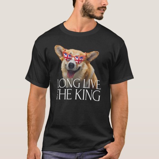 英国王ロング王は王の神を救生きる Tシャツ (正面)