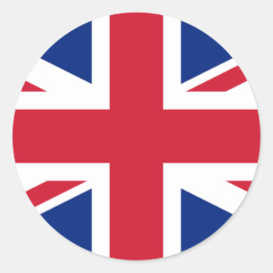英国王国統一されたイギリス王室のユニオンジャック国旗 ラウンドシール