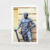 英国王室のハンプトンコート宮殿のガード像 カード (正面)