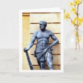 英国王室のハンプトンコート宮殿のガード像 カード (黄色い花)