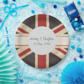 英国王室の国旗結婚の大紙プレート ペーパープレート (パーティー)