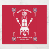 英国王室の戴冠王チャールズIII ビールラベル (シングルラベル)