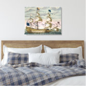 英国王室の艦隊の旗艦飛んでいる キャンバスプリント (インサイチュ (寝室))