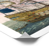 英国王室の艦隊の旗艦飛んでいる ポスター (角)