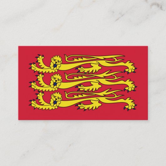 英国王室のEnglish Banner 名刺 (正面)