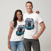 英国短毛猫 月に向かって吠える Tシャツ (ユニセックス)