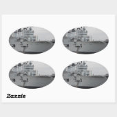 英国空母 楕円形シール (シート)