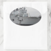 英国空母 楕円形シール (バッグ)