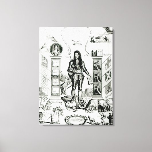 英国章、1690年10月 キャンバスプリント (正面)