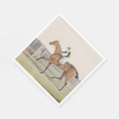 英国競走馬（公爵夫人） スタンダードランチョンナプキン (角)