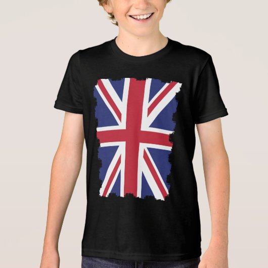 英国素晴らしイギリスイギリス国旗 トライブレンドTシャツ (正面)