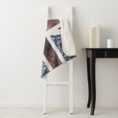 英国素朴国旗の赤い青い輝きのグリッター シェルパブランケット (インサイチュ)