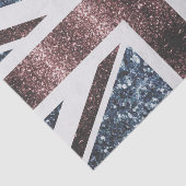 英国素朴国旗の赤い青い輝きのグリッター 薄葉紙 (詳細)