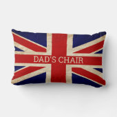 英国素朴国旗パパの腰枕 ランバークッション (裏面)