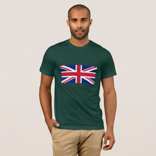 英国統一されたイギリスユニオ王室のン・ジャック国旗 Tシャツ (正面フル)