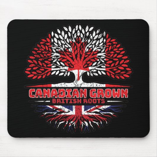 英国統一されたイギリスBritish Canada Tree マウスパッド (正面)