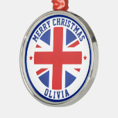 英国統一された国国旗ロンドン英国イギリス メタルオーナメント (左)