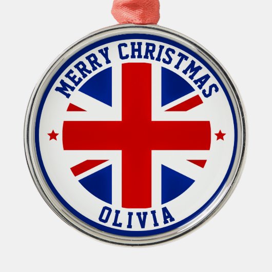 英国統一された国国旗ロンドン英国イギリス メタルオーナメント (正面)