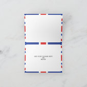 英国統一された国国旗 サンキューカード (内部)