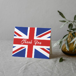 英国統一された国国旗 サンキューカード