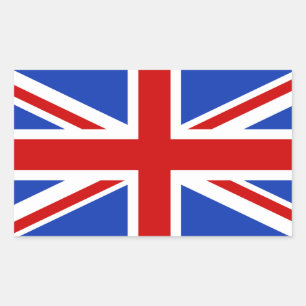 英国統一された国旗 長方形シール