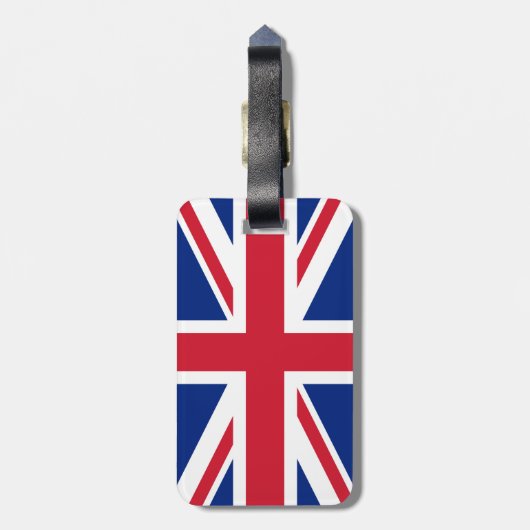 英国統一された植民地ジャック国旗 ラゲッジタグ (裏面縦)