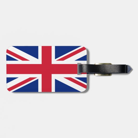 英国統一された植民地ジャック国旗 ラゲッジタグ (裏面横)