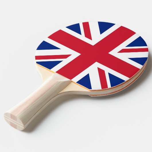 英国統一された植民地ジャック国旗 卓球ラケット (正面アングル)