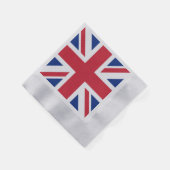 英国統一された植民地ジャック国旗 縁ありカクテルナプキン (角)