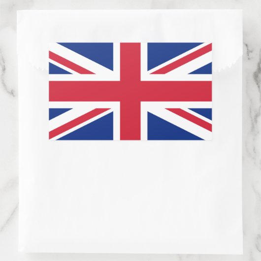 英国統一された植民地ジャック国旗 長方形シール (バッグ)