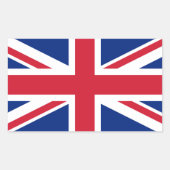 英国統一された植民地ジャック国旗 長方形シール (正面)